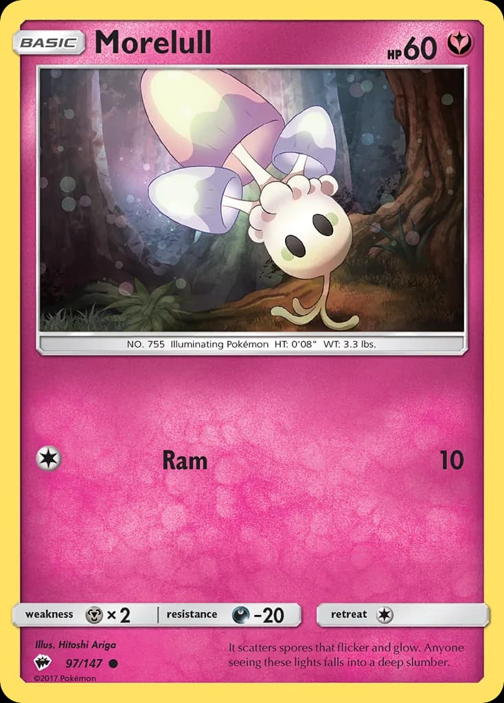 Burning Shadows Morelull card front, 97/147