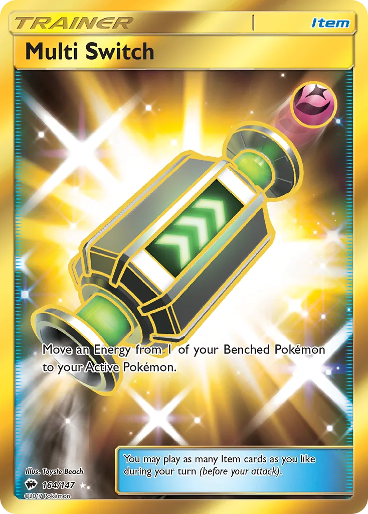 Burning Shadows Multi Switch card front, 164/147