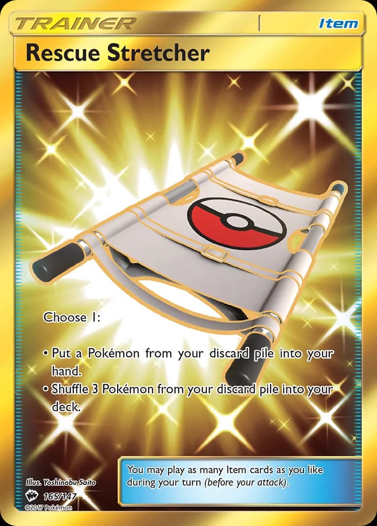 Burning Shadows Rescue Stretcher card front, 165/147