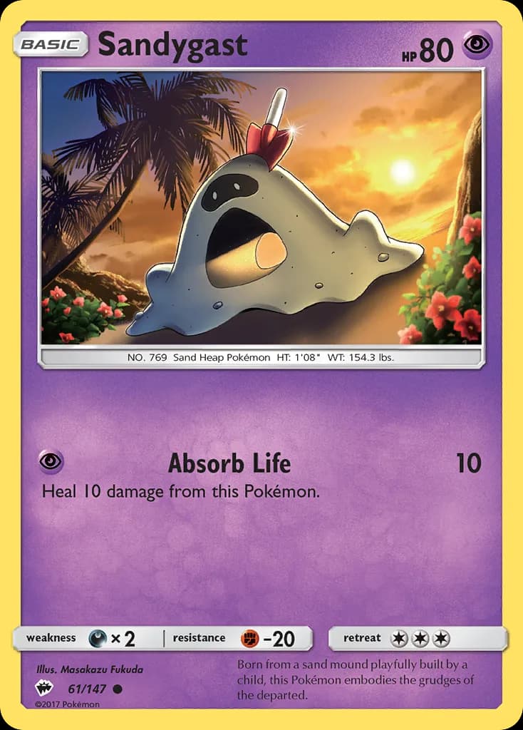Burning Shadows Sandygast card front, 61/147