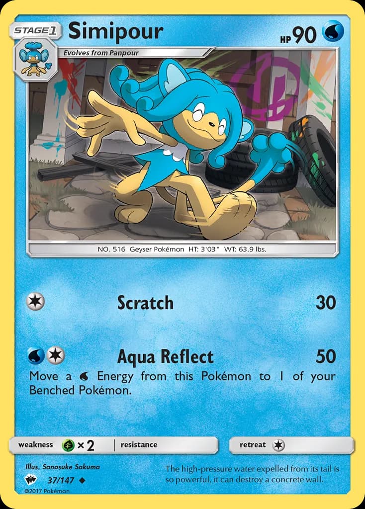 Burning Shadows Simipour card front, 37/147