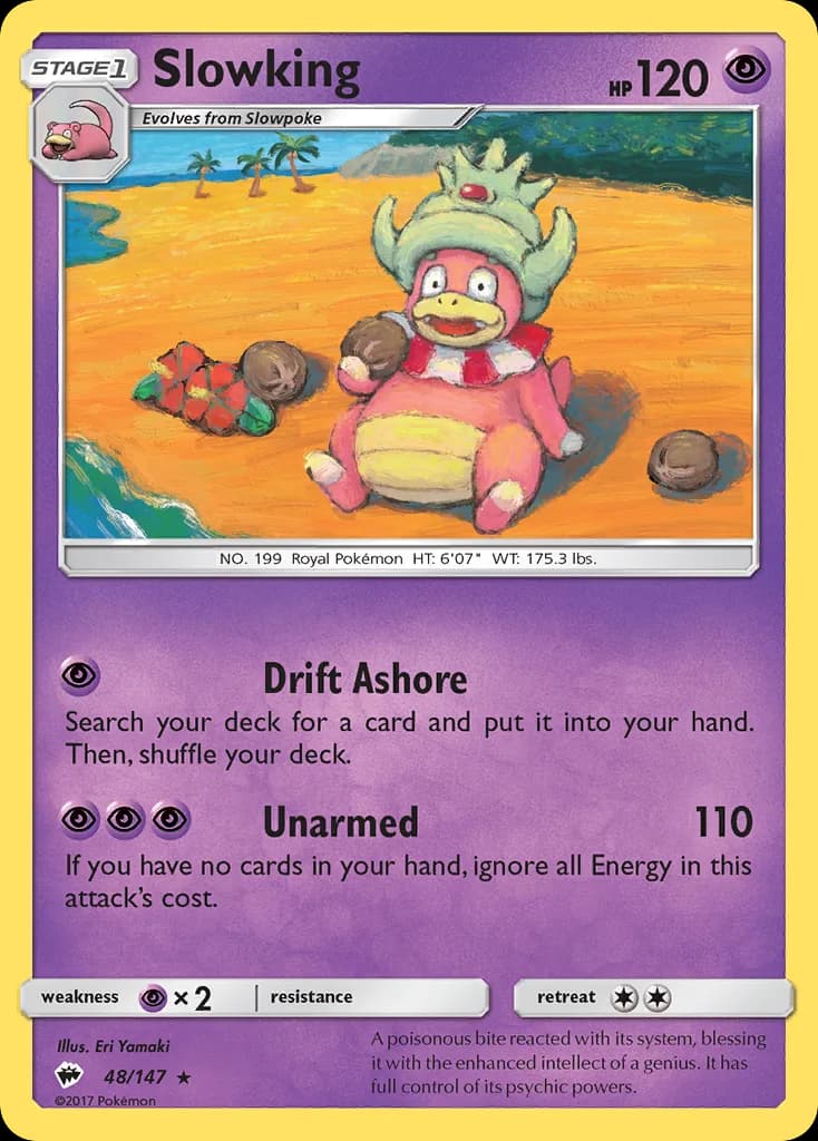 Burning Shadows Slowking card front, 48/147