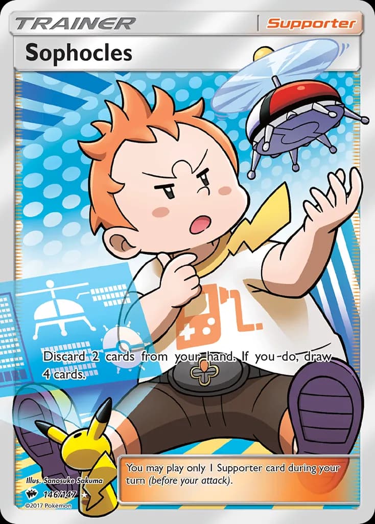 Burning Shadows Sophocles card front, 146/147