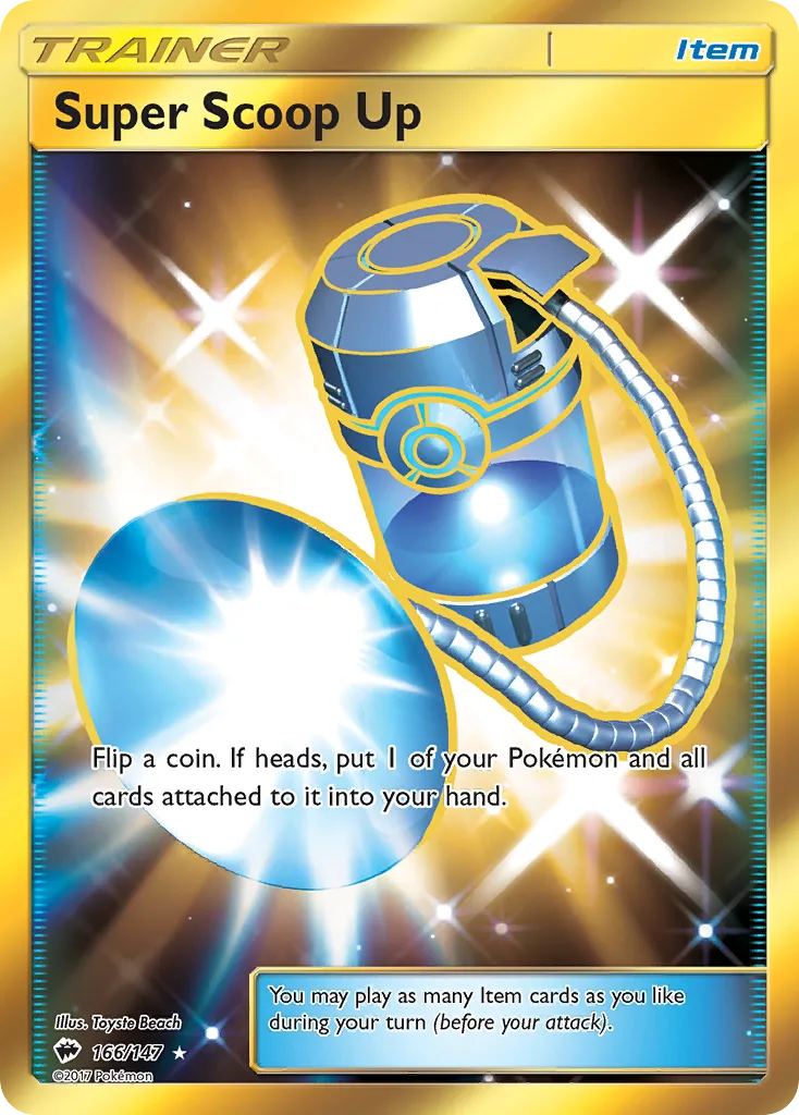 Burning Shadows Super Scoop Up card front, 166/147