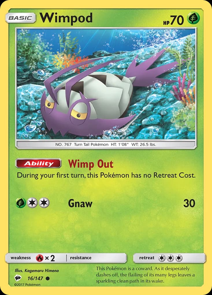 Burning Shadows Wimpod card front, 16/147