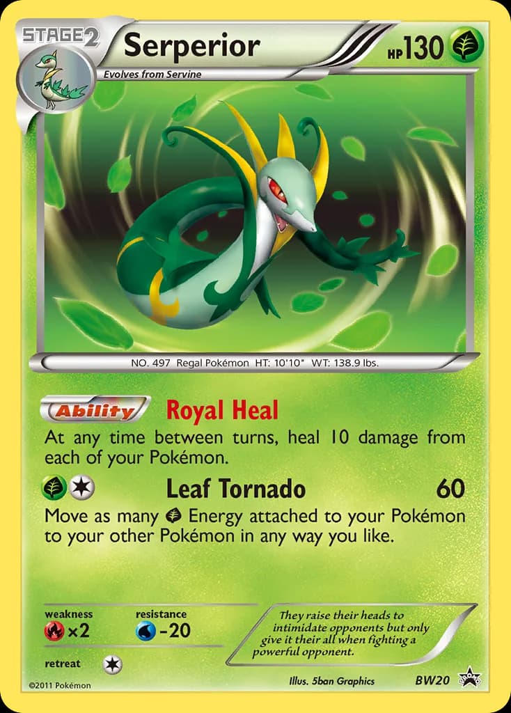 BW Black Star Promos Serperior card front, BW20