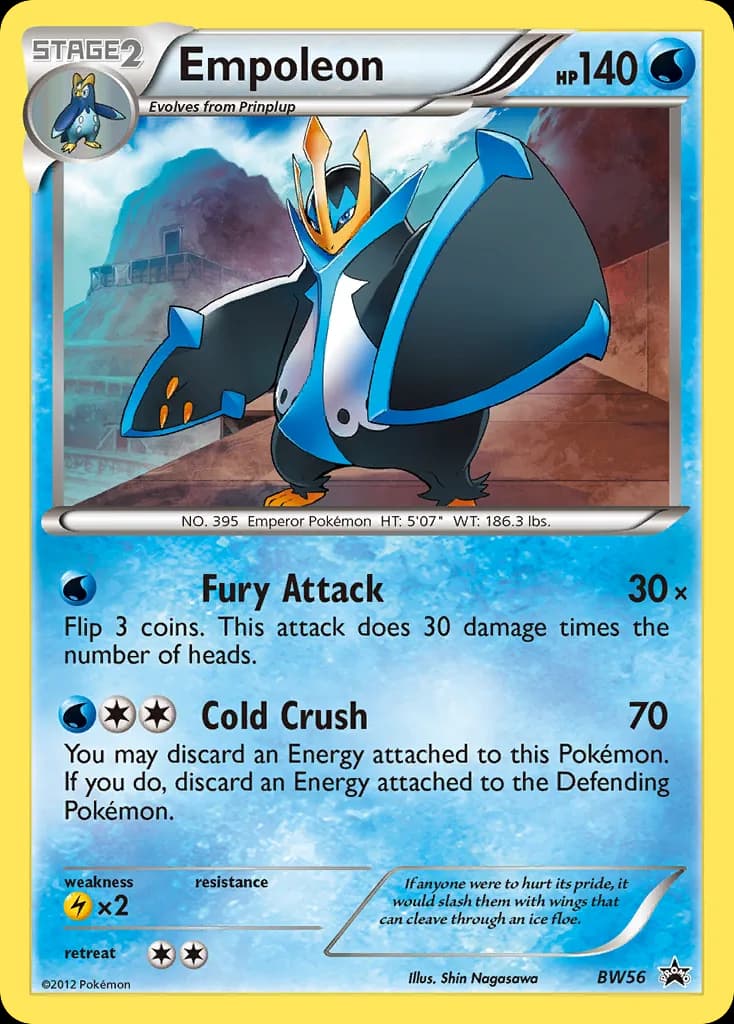 BW Black Star Promos Empoleon card front, BW56