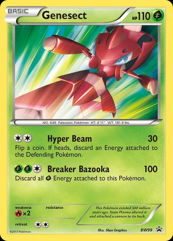 BW Black Star Promos Genesect card front, BW99