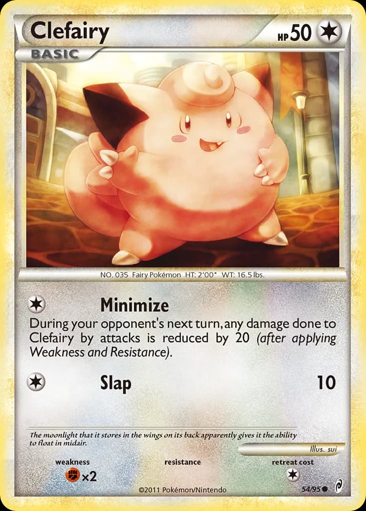 Call of Legends Clefairy card front, 54/95