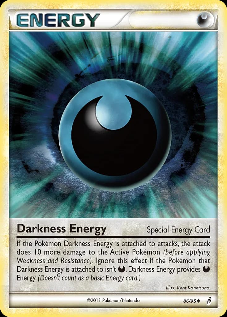 Call of Legends Darkness Energy card front, 86/95