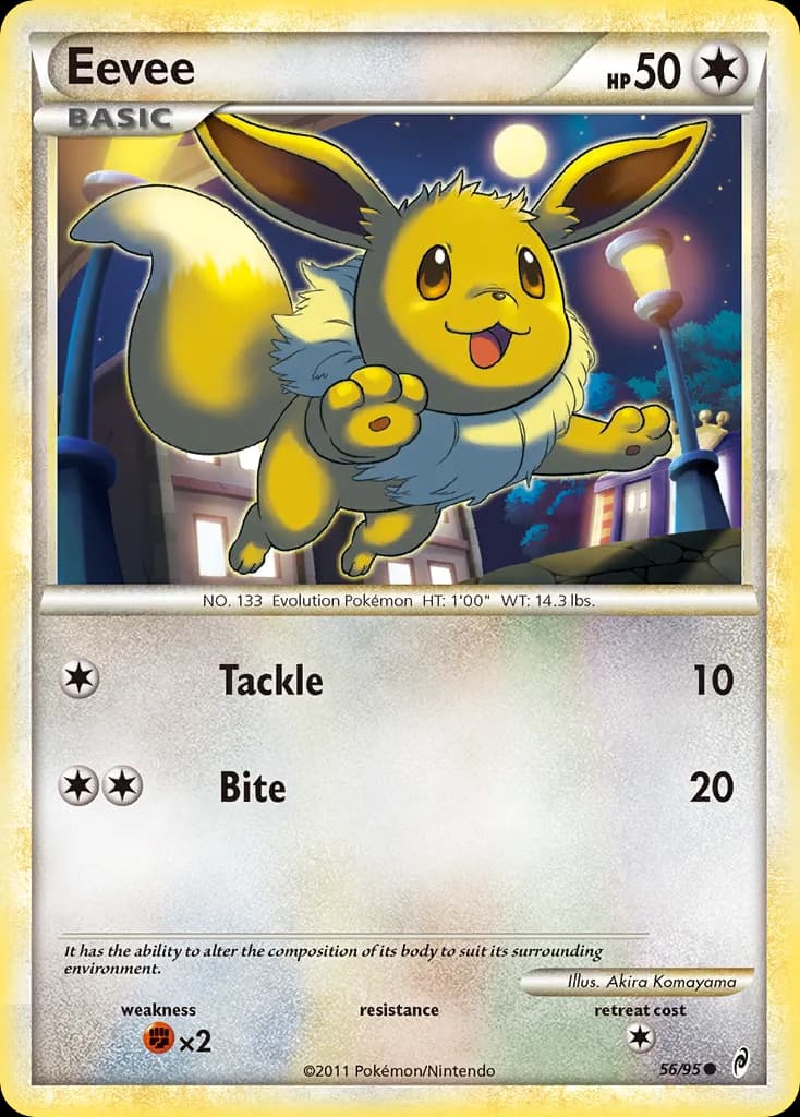 Call of Legends Eevee card front, 56/95
