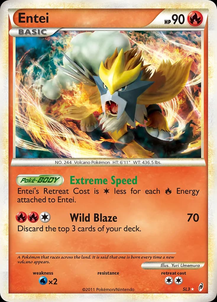 Entei card front, Call of Legends SL3/95