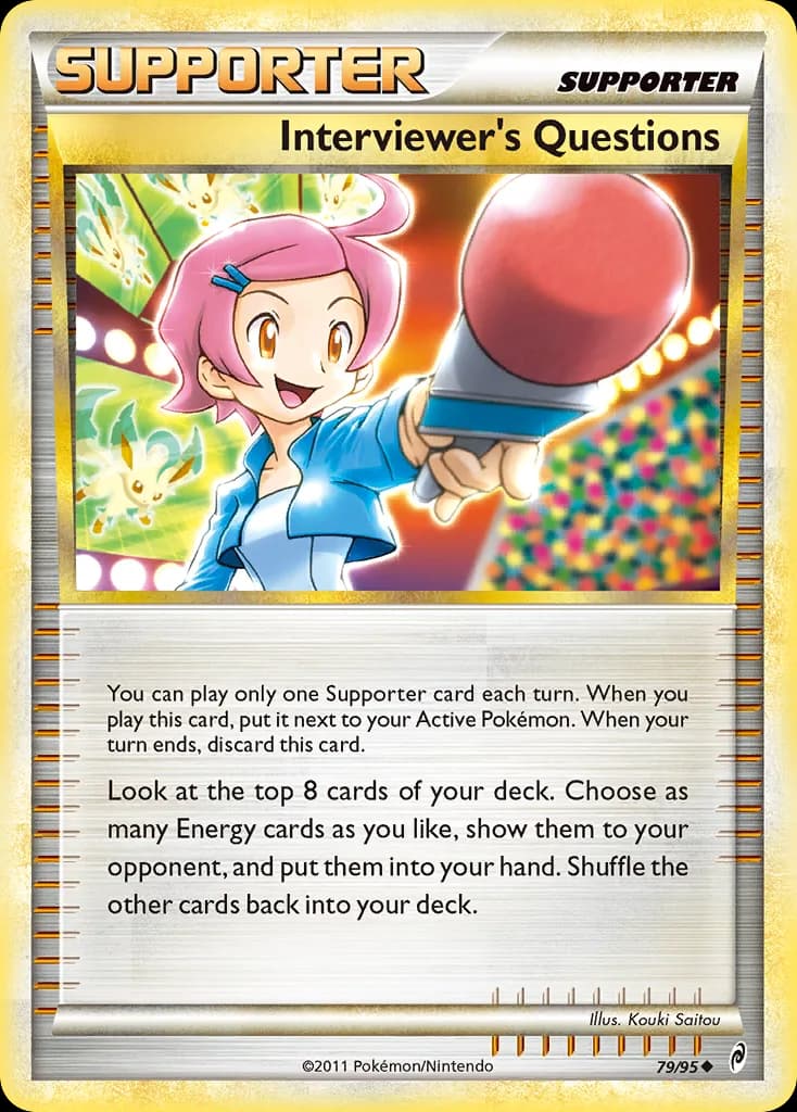 Call of Legends Interviewer's Questions card front, 79/95
