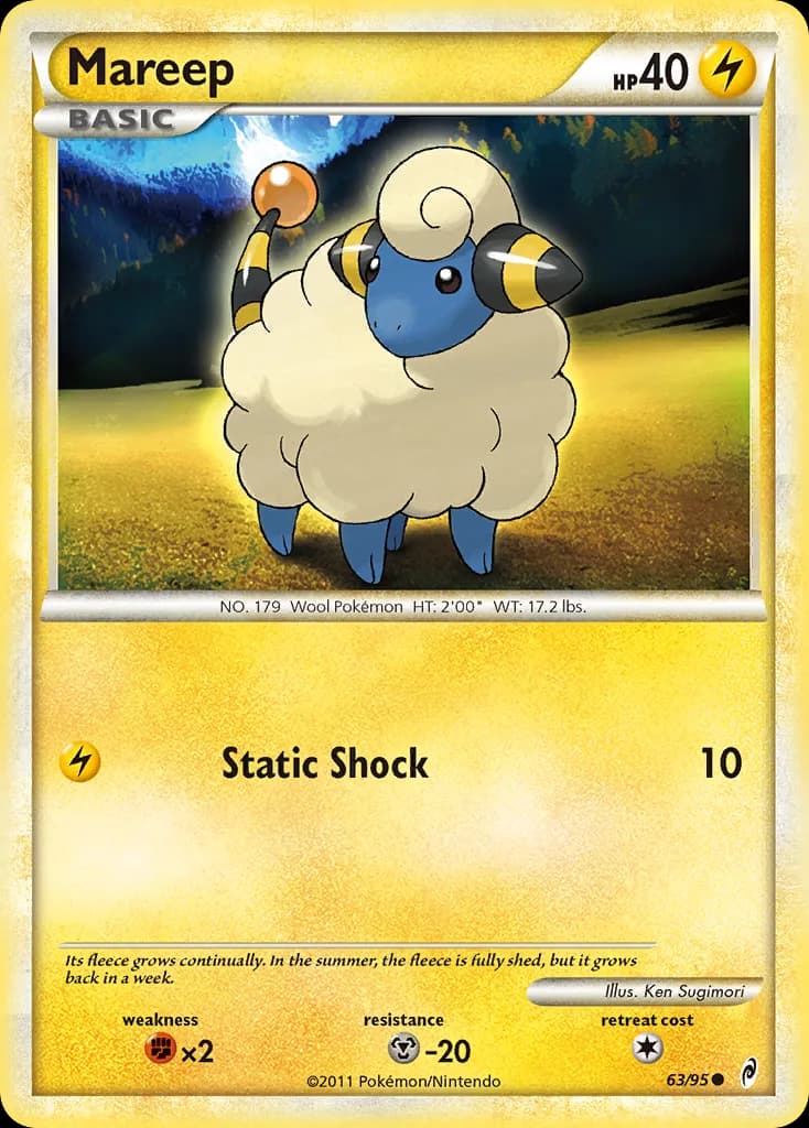 Call of Legends Mareep card front, 63/95