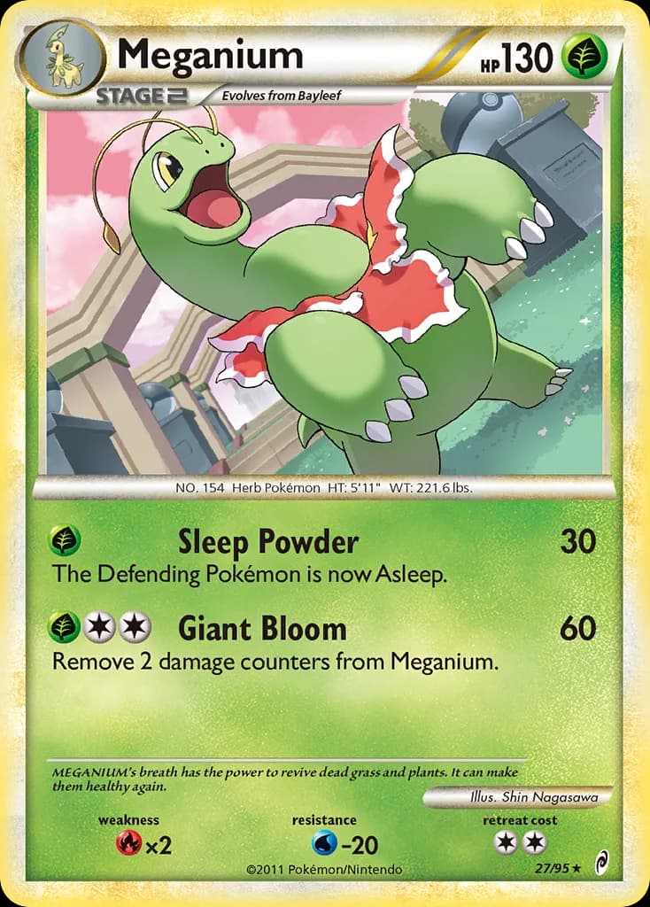Call of Legends Meganium card front, 27/95