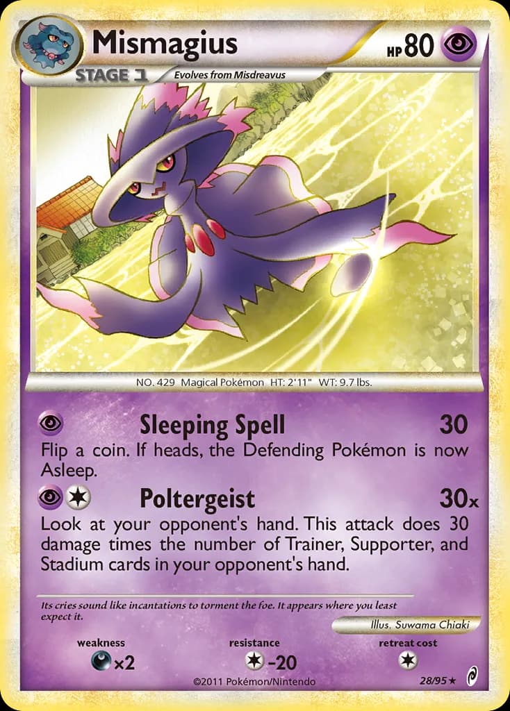 Call of Legends Mismagius card front, 28/95