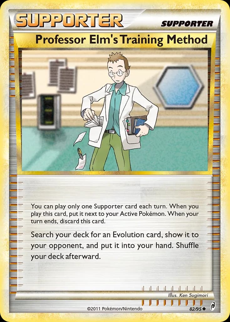 Call of Legends Professor Elm's Training Method card front, 82/95