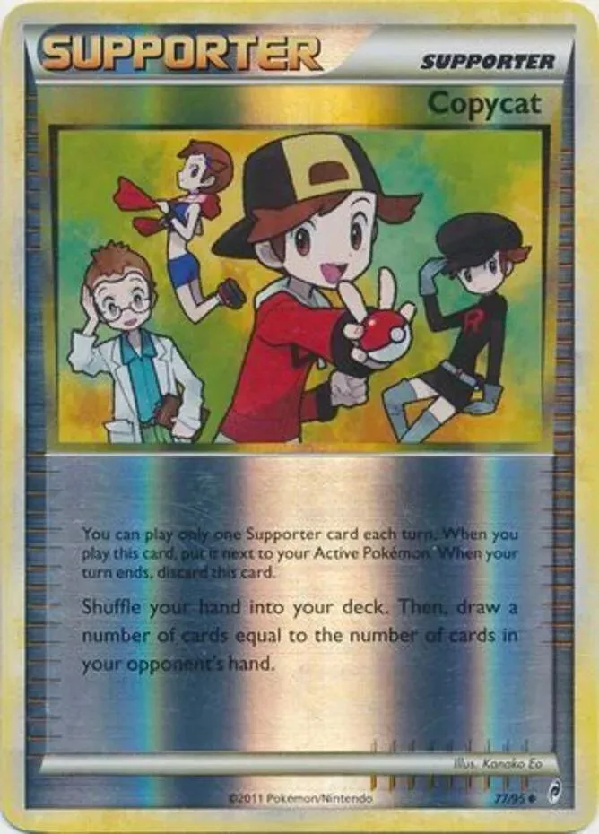 Copycat reverse holo card front, Call of Legends 77/95