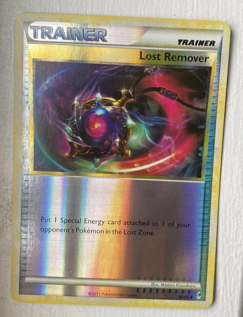 Lost Remover reverse holo card front, Call of Legends 80/95