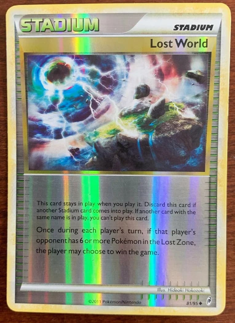 Lost World reverse holo card front, Call of Legends 81/95