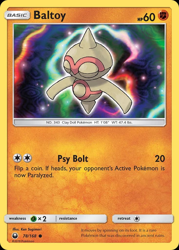 Celestial Storm Baltoy card front, 78/168