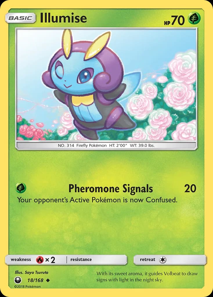 Celestial Storm Illumise card front, 18/168