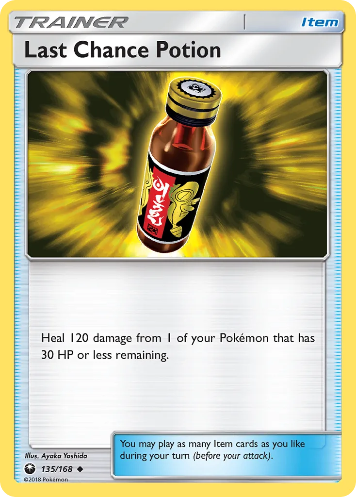 Celestial Storm Last Chance Potion card front, 135/168