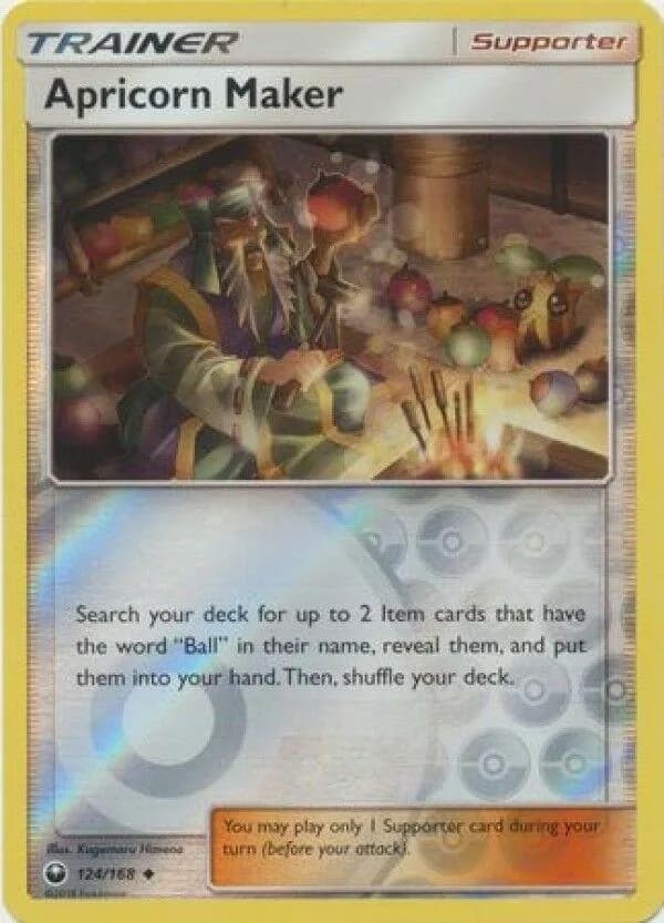 Apricorn Maker reverse holo card front, Celestial Storm 124/168