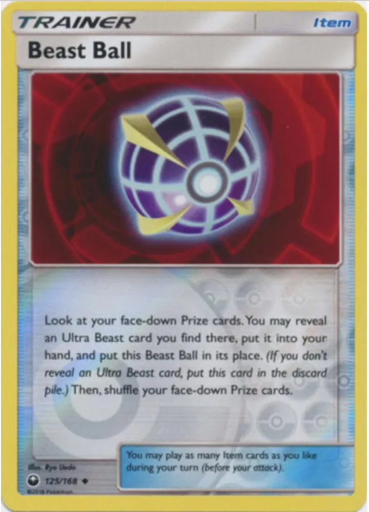 Beast Ball reverse holo card front, Celestial Storm 125/168