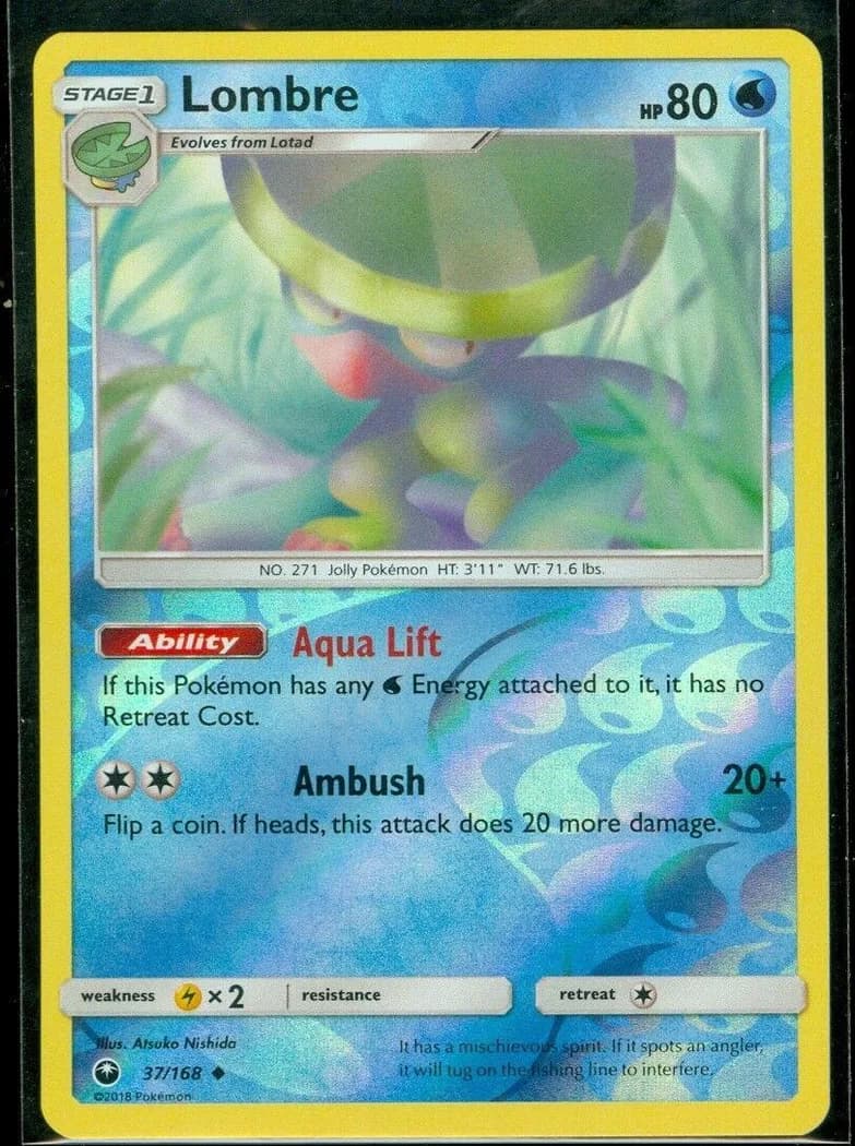 Lombre reverse holo card front, Celestial Storm 37/168
