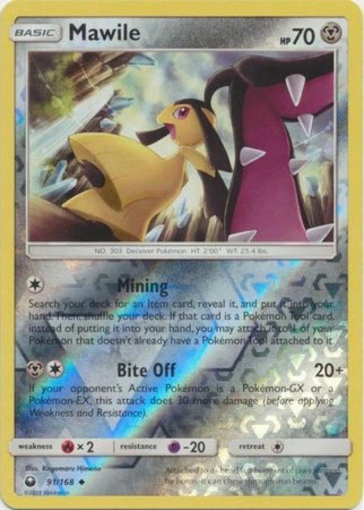 Mawile reverse holo card front, Celestial Storm 91/168