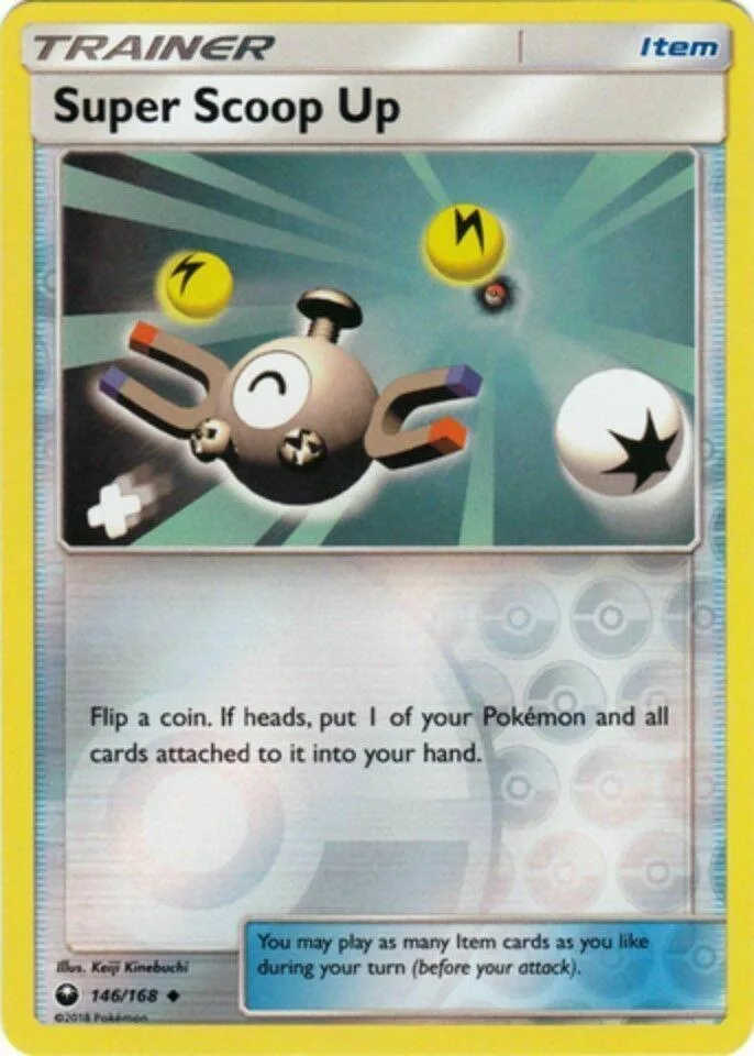 Super Scoop Up reverse holo card front, Celestial Storm 146/168