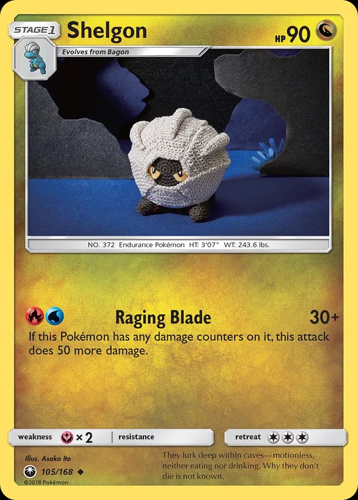 Celestial Storm Shelgon card front, 105/168