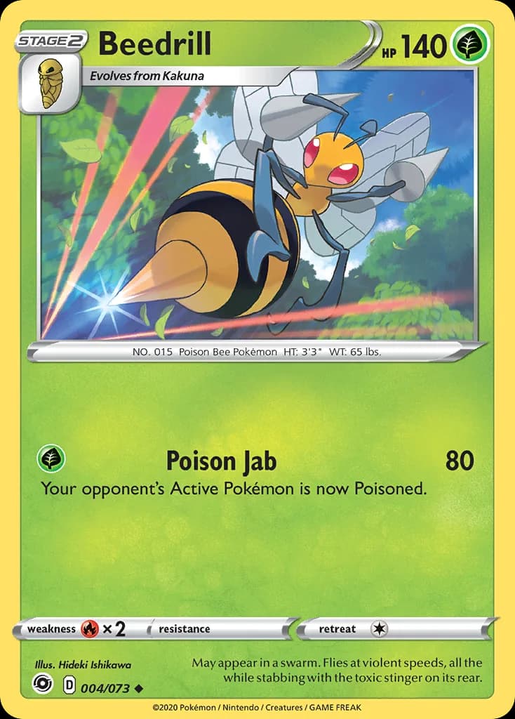 Champion's Path Beedrill card front, 4/73