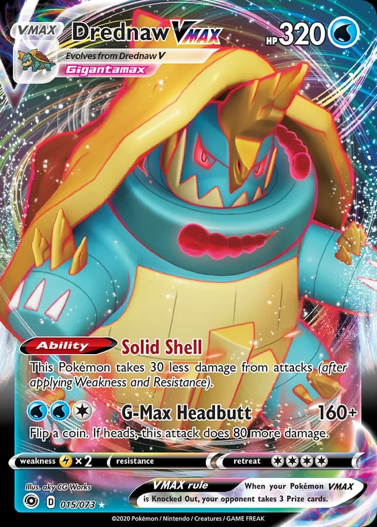 Champion's Path Drednaw VMAX card front, 15/73