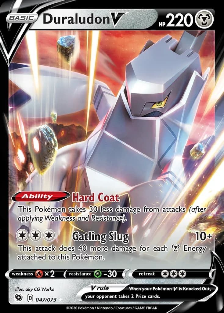 Champion's Path Duraludon V card front, 47/73