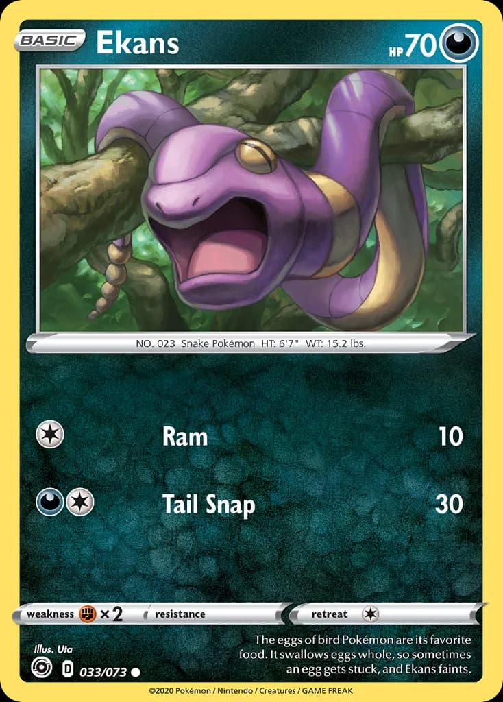 Champion's Path Ekans card front, 33/73