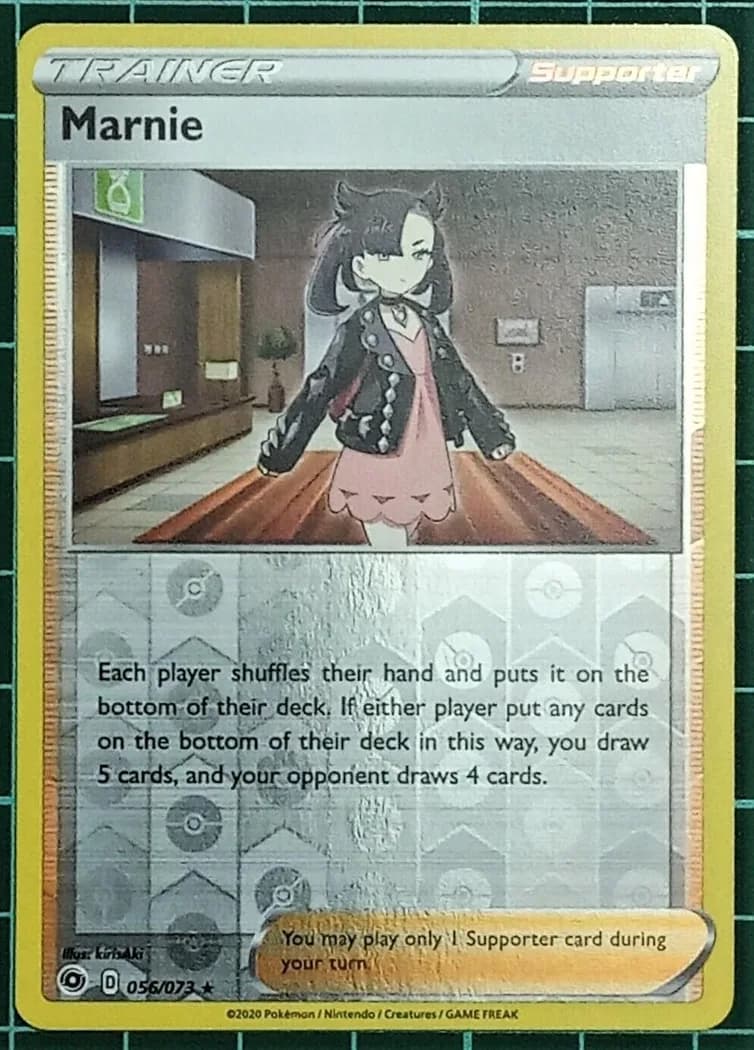 Marnie reverse holo card front, Champion's Path 56/73