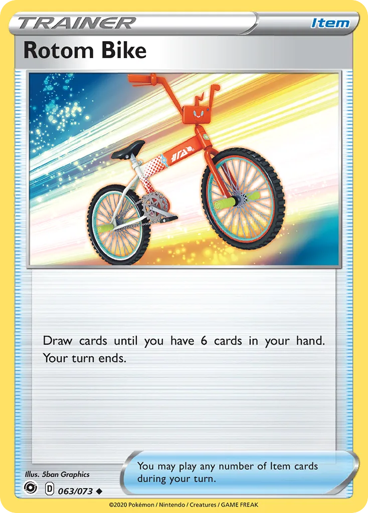 Champion's Path Rotom Bike card front, 63/73