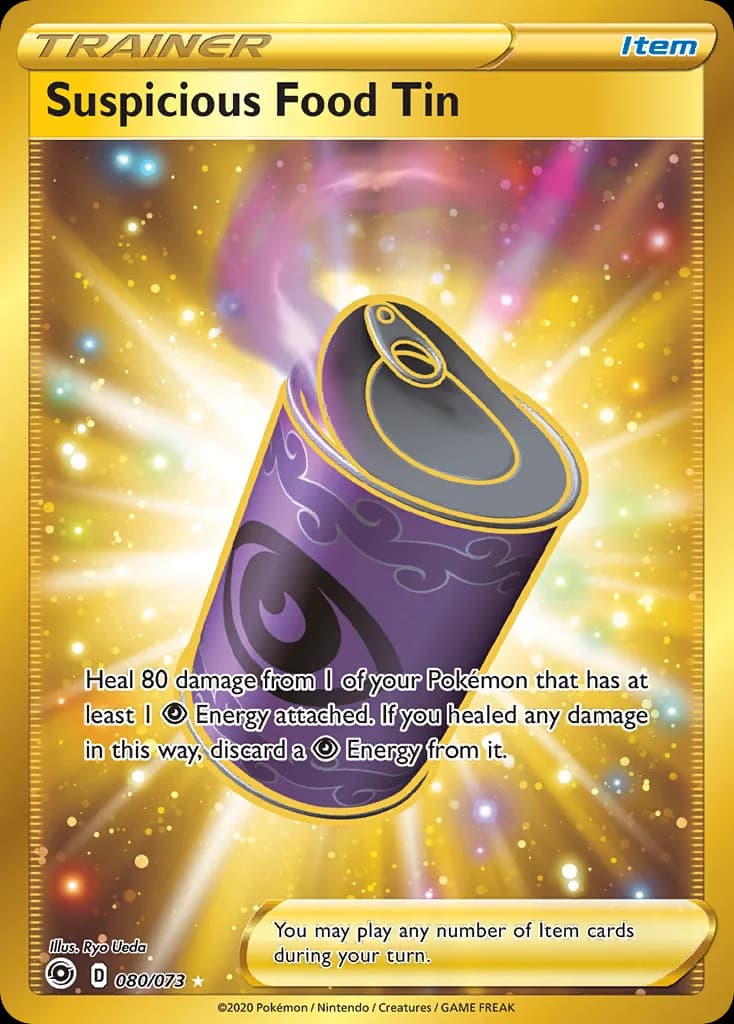 Champion's Path Suspicious Food Tin card front, 80/73