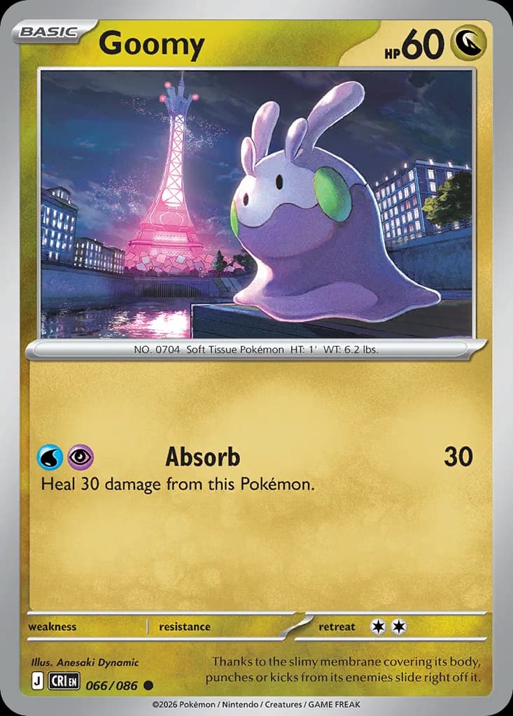 Goomy card front, Chaos Rising 66/86