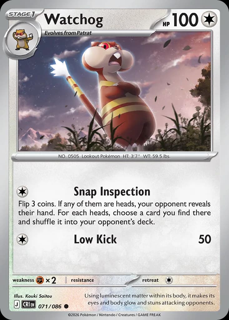 Watchog card front, Chaos Rising 71/86