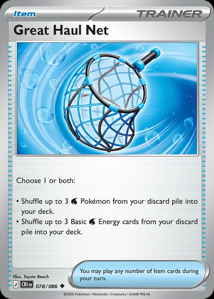 Great Haul Net card front, Chaos Rising 78/86