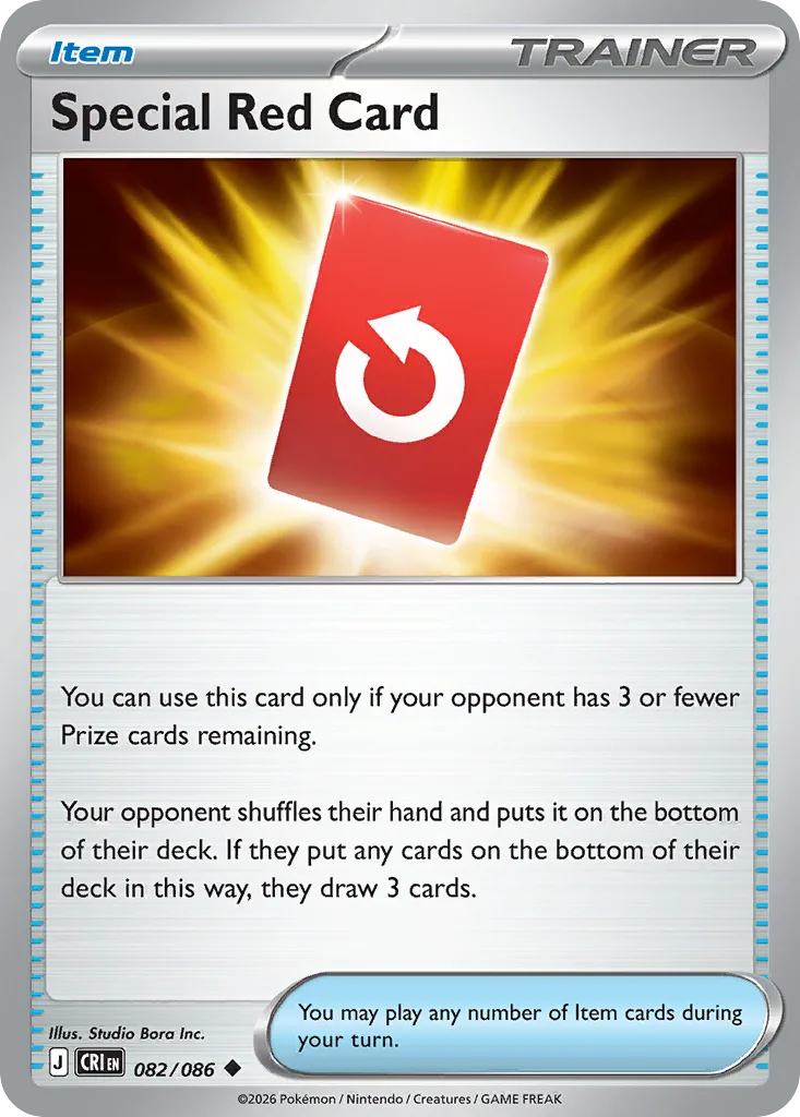 Special Red Card card front, Chaos Rising 82/86