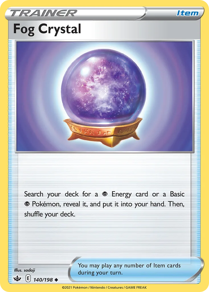 Chilling Reign Fog Crystal card front, 140/198