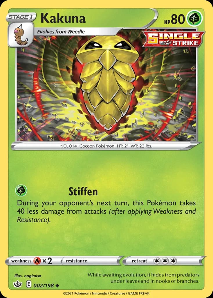 Chilling Reign Kakuna card front, 2/198