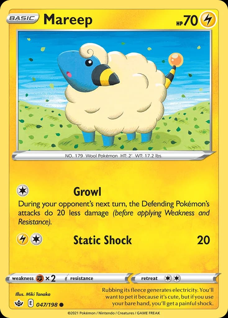 Chilling Reign Mareep card front, 47/198