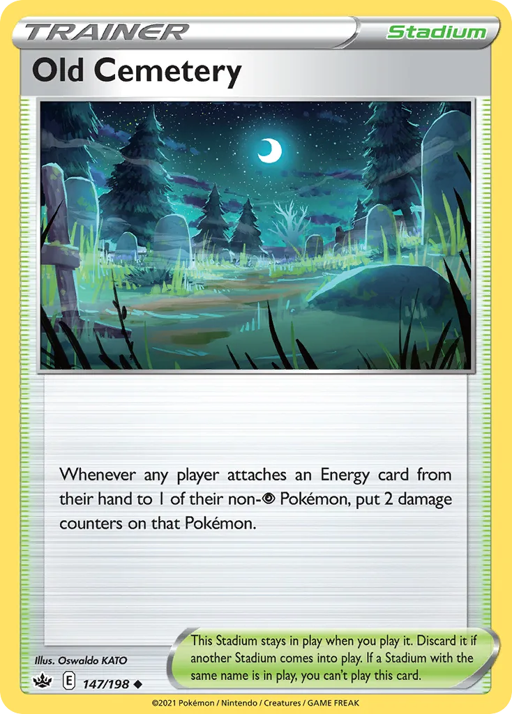 Chilling Reign Old Cemetery card front, 147/198
