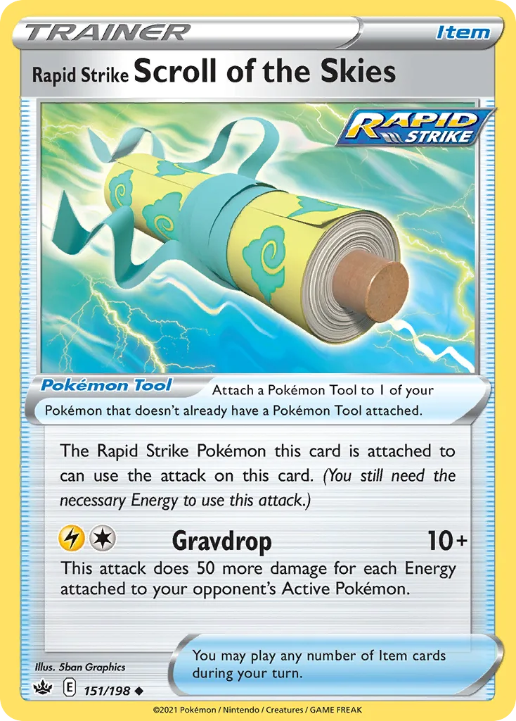 Chilling Reign Rapid Strike Scroll of the Skies card front, 151/198