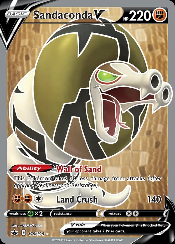 Chilling Reign Sandaconda V card front, 175/198